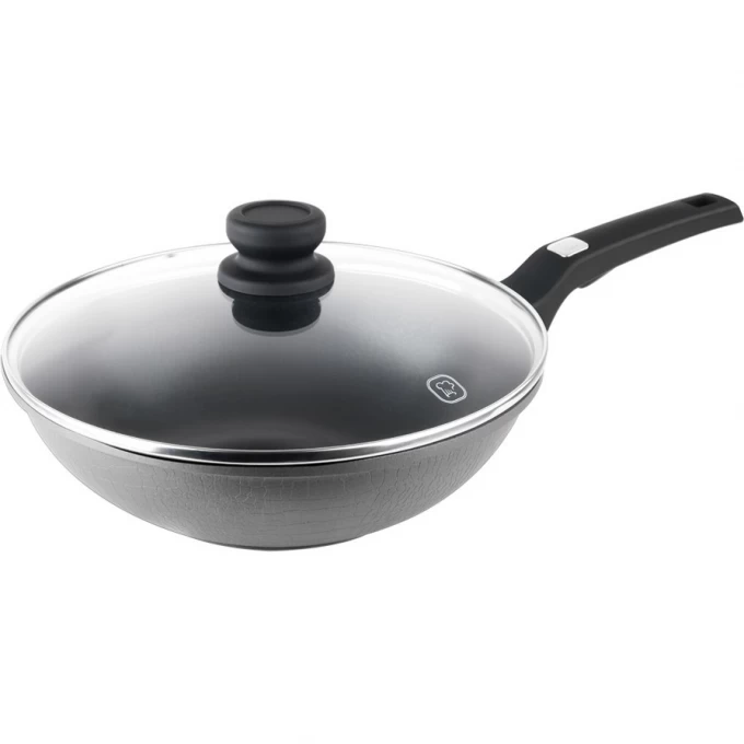 Вок с крышкой RONDELL ESCURION GREY 28 см, 3,8 л RDA-1123 Вок с крышкой RONDELL ESCURION GREY 28 см, 3,8 л RDA-1123